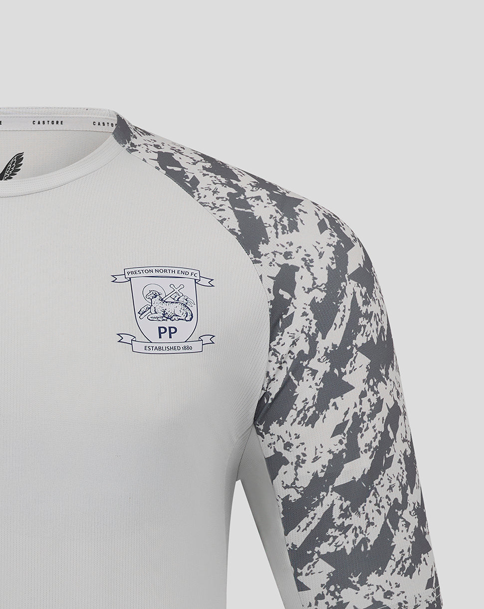 Preston Men's 25/26 Training T-Shirt - Grey - Micro Chip/Thunderstorm