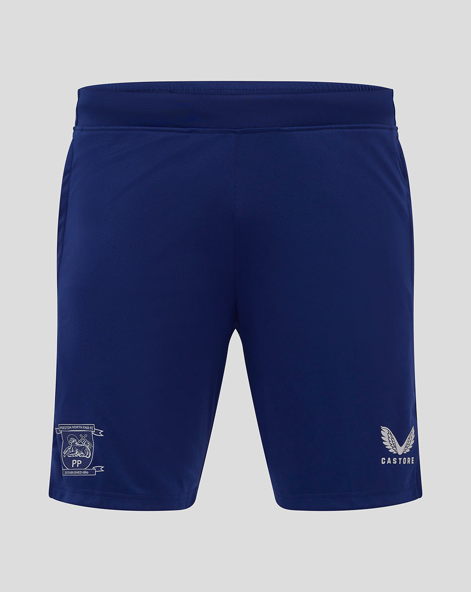 Preston Junior 25/26 Training Knit Shorts with Pockets - Blue - Blueprint