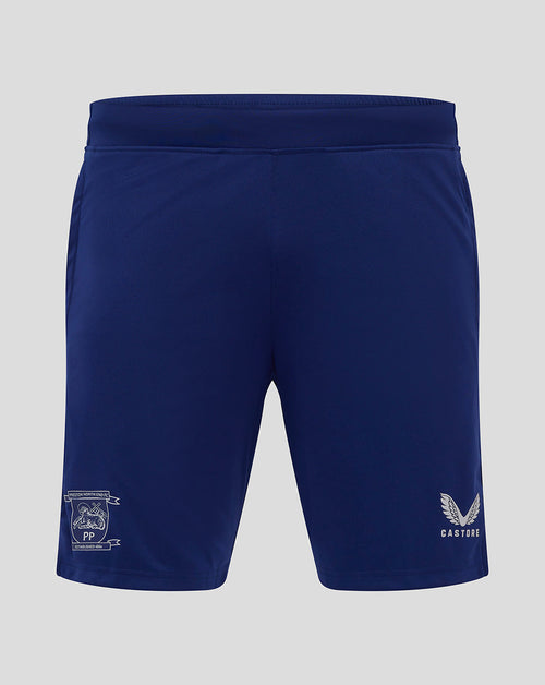 Preston Junior 25/26 Training Knit Shorts with Pockets - Blue