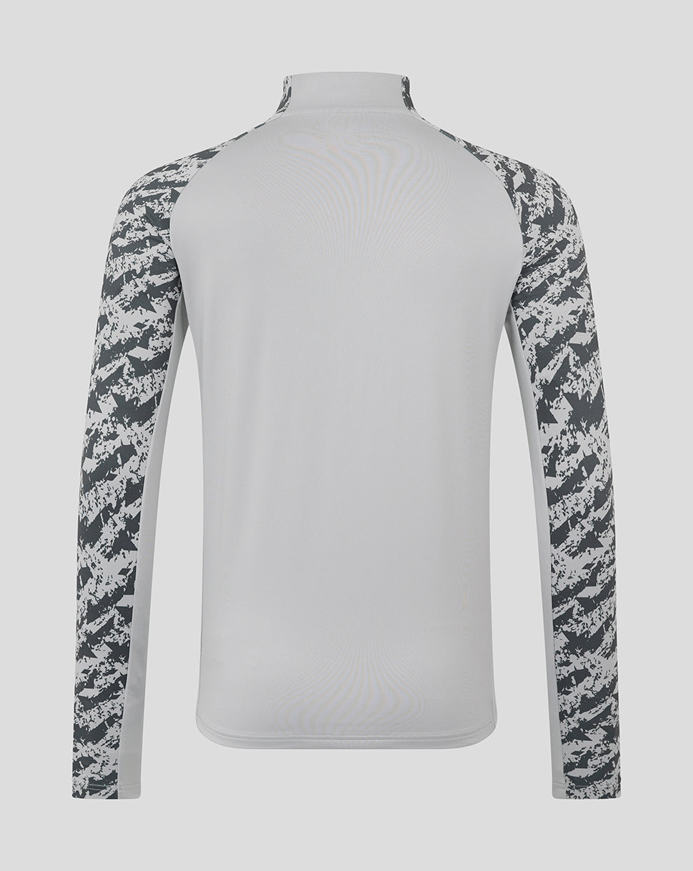 Preston Men's 25/26 Training Midlayer Top - Grey - Micro Chip/Thunderstorm