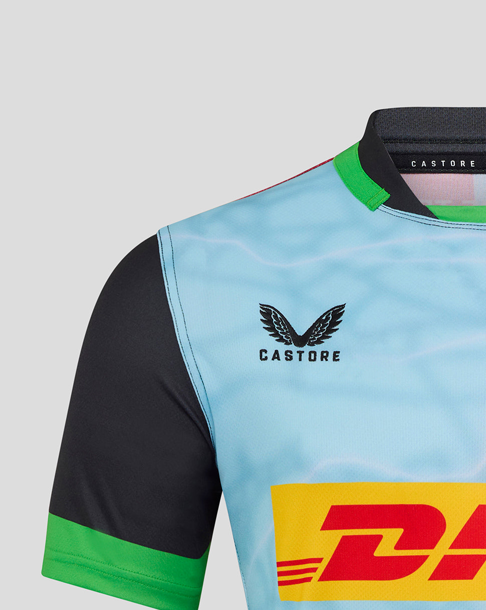 Harlequins Men's 25/26 Home Replica Shirt - Caviar/Classic Green