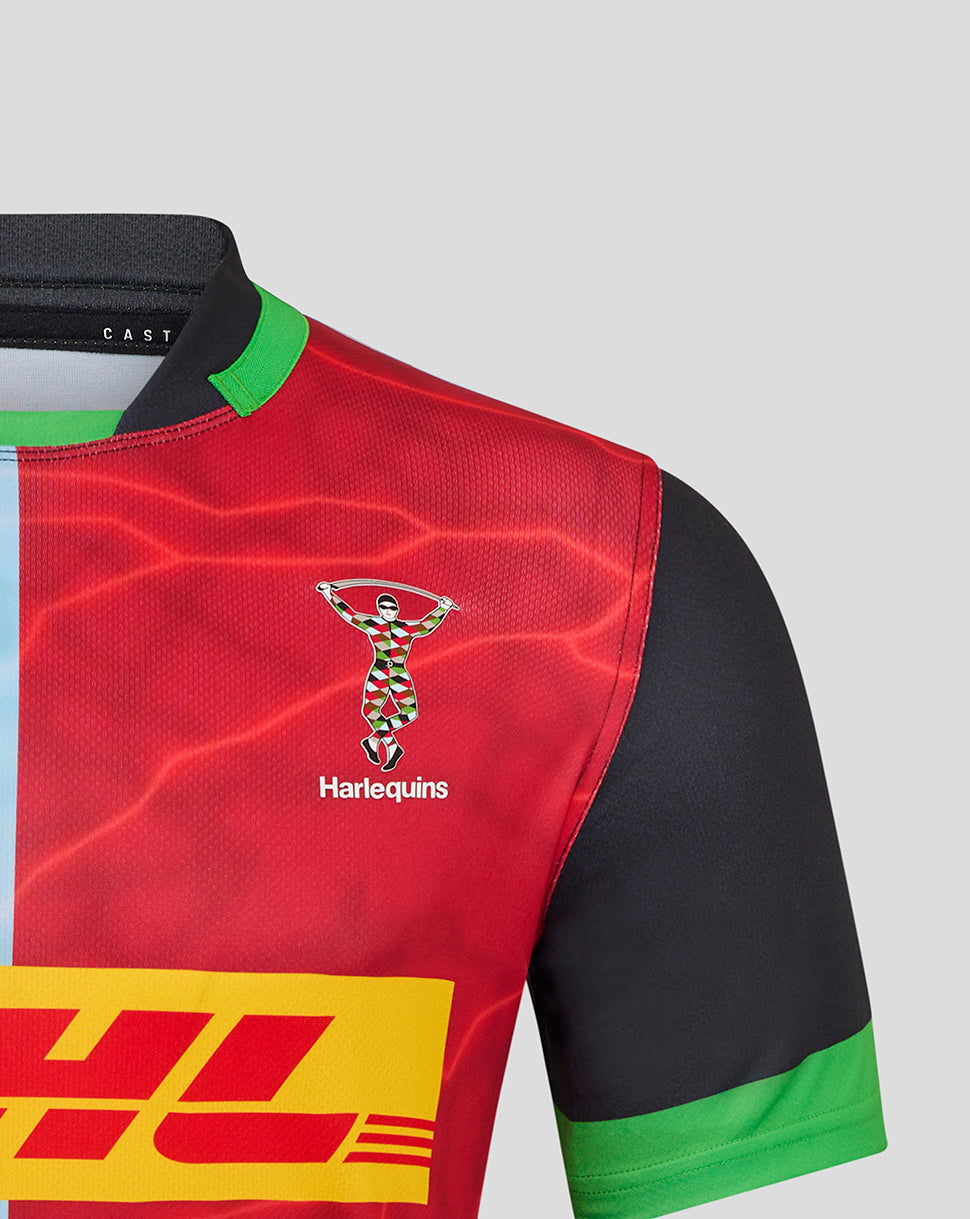 Harlequins Men's 25/26 Home Replica Shirt - Caviar/Classic Green