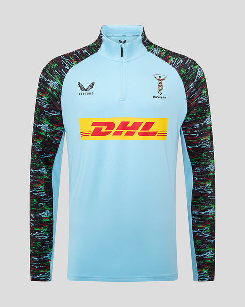Harlequins Junior 25/26 Training 1/4 Zip - Sky Blue