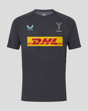 Harlequins Men's 25/26 Training Short Sleeve Tee - Ebony