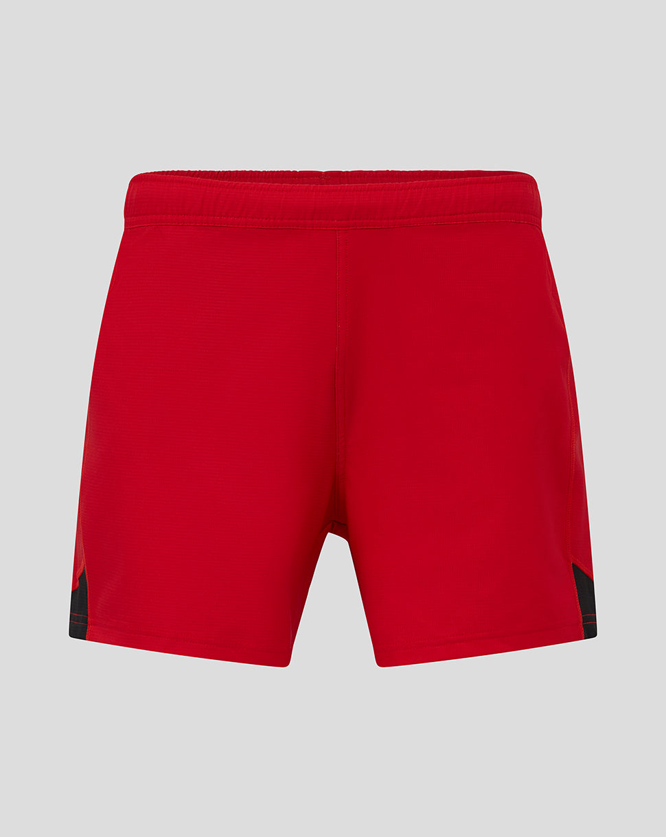 Saracens Mens 25/26 Pro Home Shorts - Caviar/Racing Red