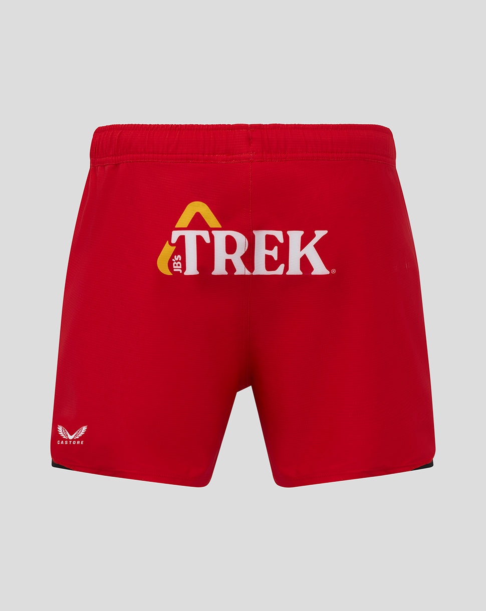 Saracens Mens 25/26 Pro Home Shorts - Caviar/Racing Red