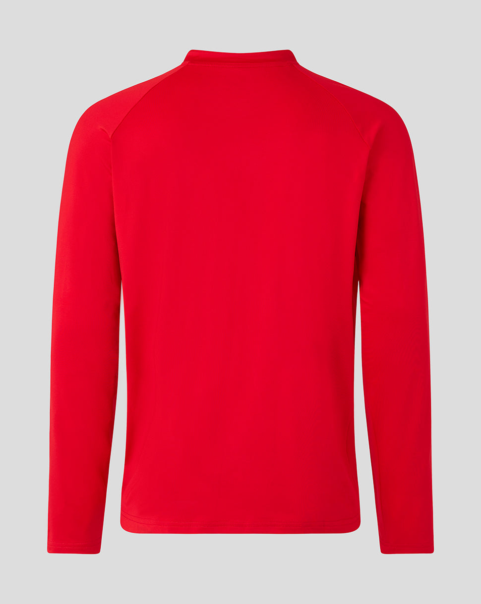 Saracens Men's 25/26 Matchday Midlayer Drill Top - Racing Red