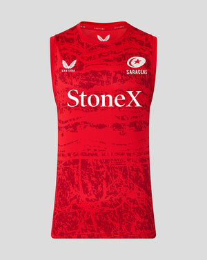 Saracens Men's 25/26 Pre Match Sleeveless Tee