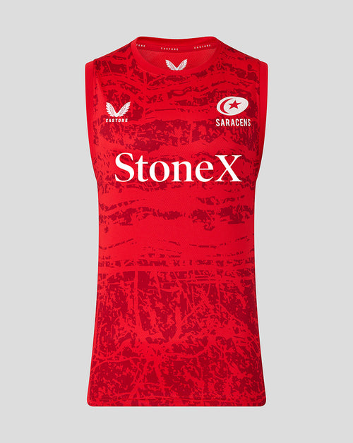 Saracens Men's 25/26 Pre Match Sleeveless Tee