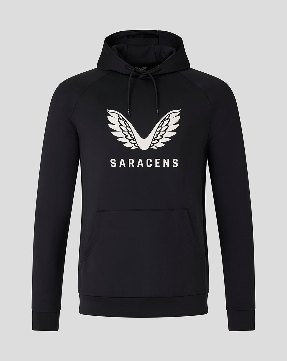 Saracens Men's Presentation Scuba Hoodie - Caviar