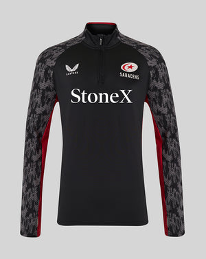 Saracens Men's 25/26 Training 1/4 Zip - Caviar