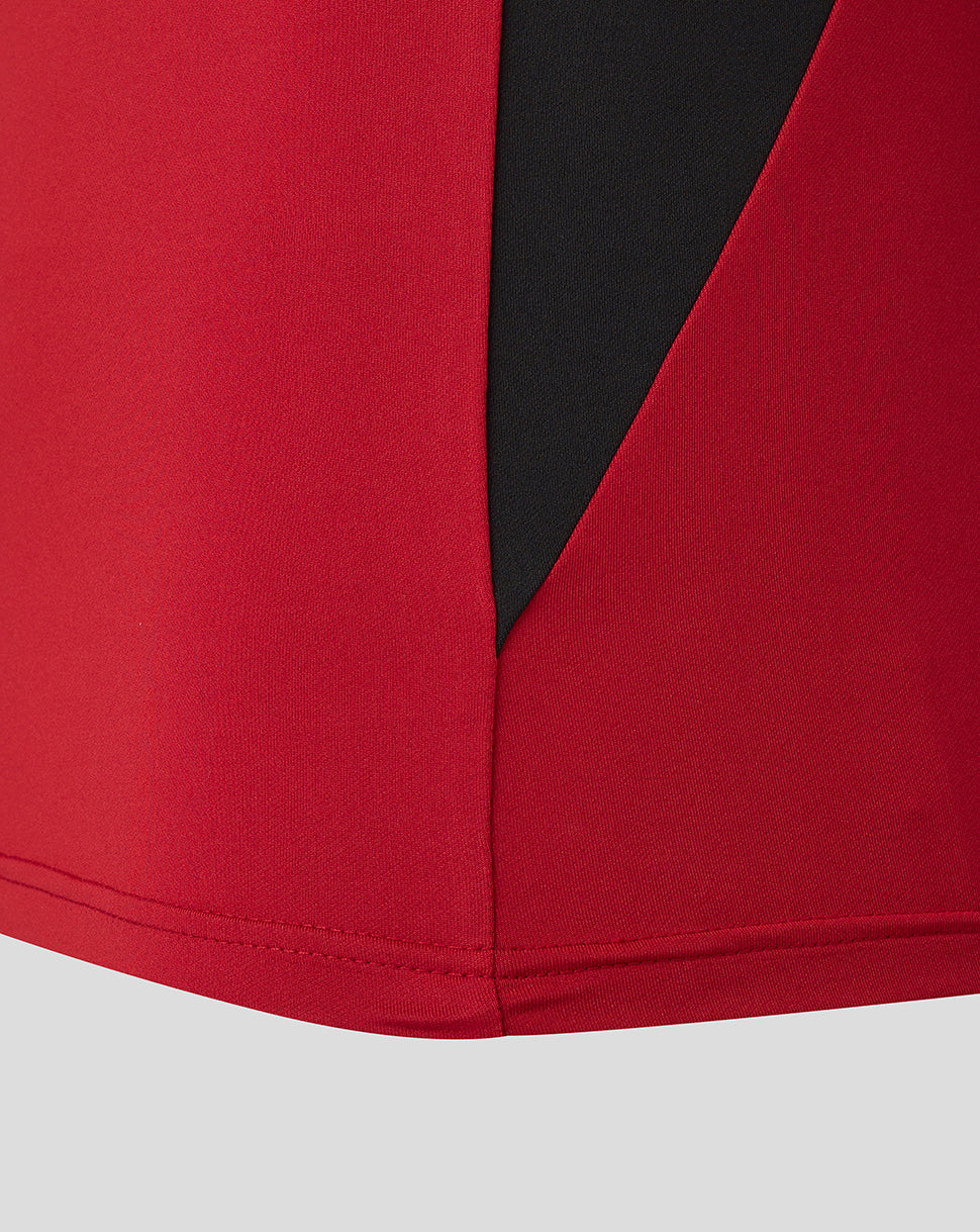 Saracens Men's 25/26 Training 1/4 Zip - Rhythmic Red - Red/Black