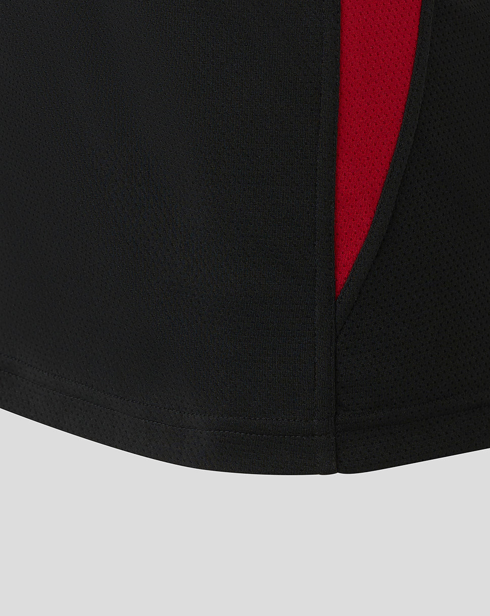 Saracens Men's 25/26 Training Vest - Caviar - Black/Red