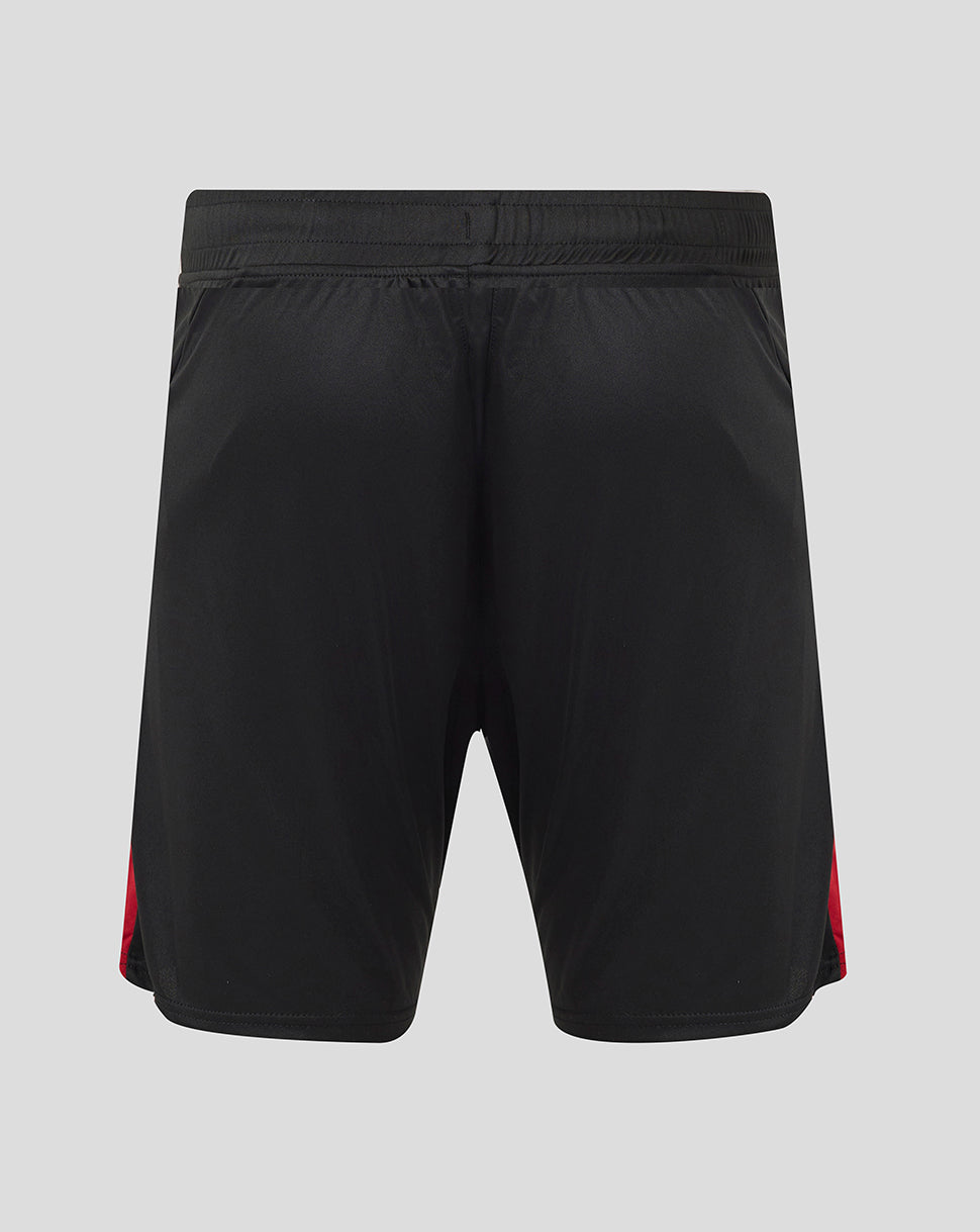 Saracens Men's 25/26 Training Knit Shorts - Caviar - Caviar/Rhythmic Red