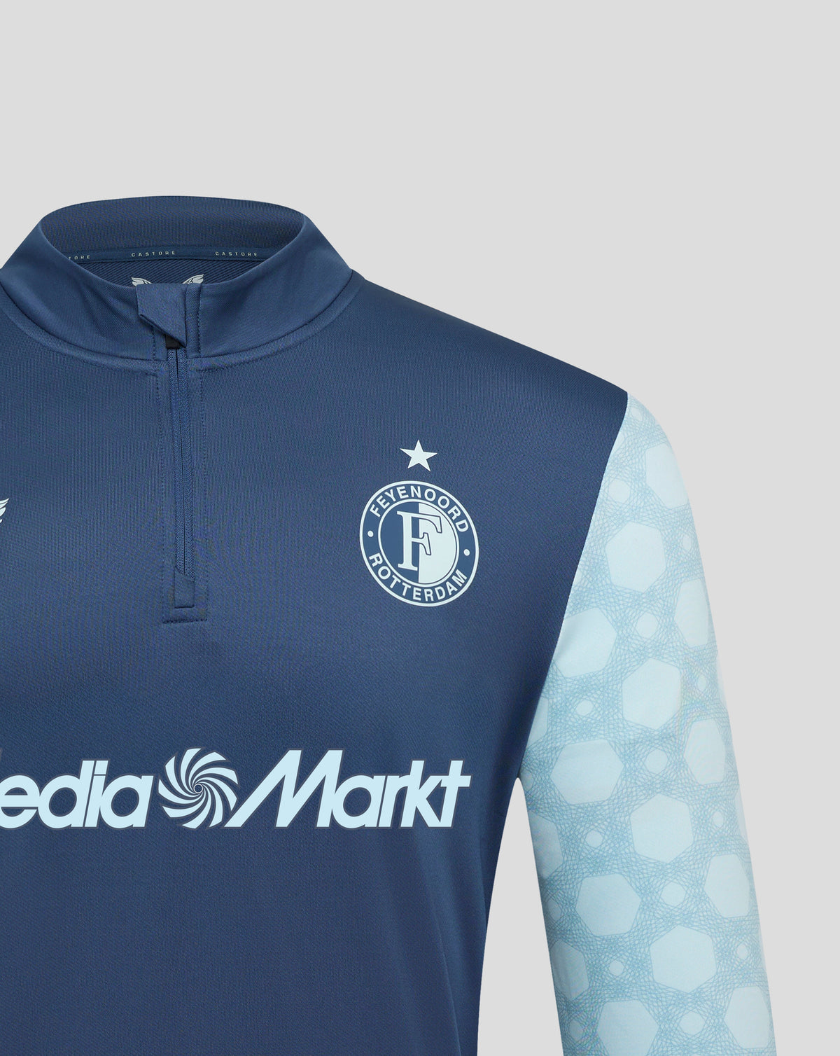 Feyenoord Men's 2025-2026 Away Matchday Midlayer - Vintage Indigo/Saltweater Slide