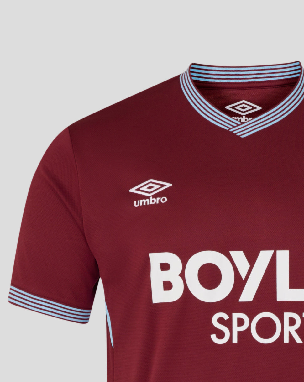 West Ham Men's 25/26 Home Short Sleeve Shirt - New Claret