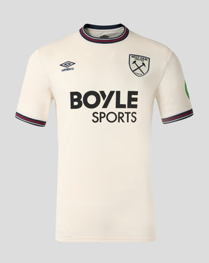 West Ham Men's 25/26 Away Short Sleeve Shirt - White