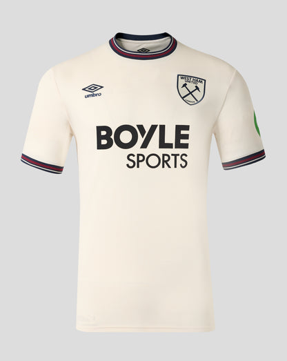 West Ham Men's 25/26 Away Short Sleeve Shirt - White