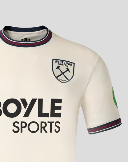 West Ham Men's 25/26 Away Short Sleeve Shirt - White