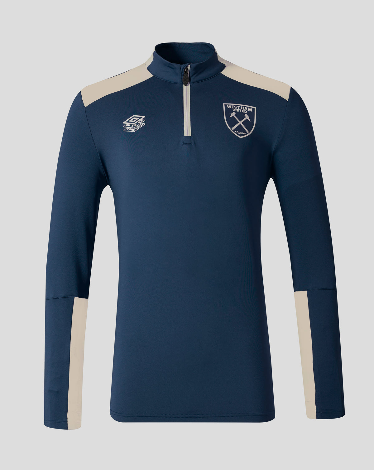 West Ham Men's 25/26 Pro Training Midlayer Top - Spellbound - Spellbound/Ecru