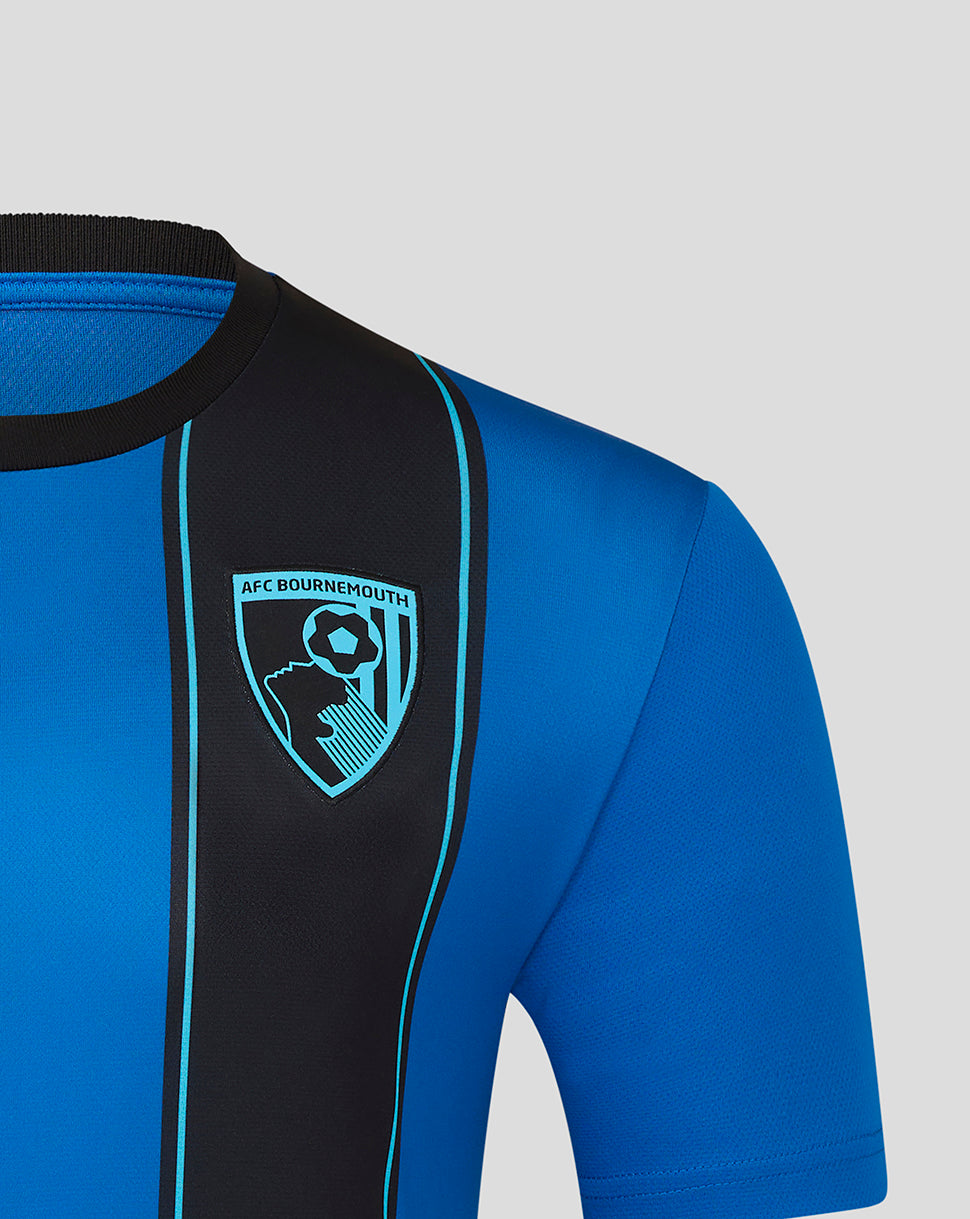 AFC Bournemouth Men's 25/26 Home Short Sleeve Shirt - Lapis Blue/Caviar