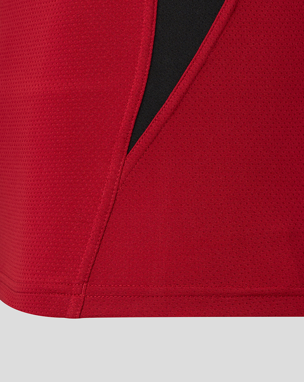 Saracens Men's 25/26 Training Long Sleeve Tee - Rhythmic Red - Rhythmic Red/Caviar