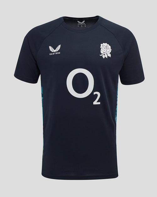 Men’s England Rugby 25/26 Performance Short Sleeve T-Shirt – Inkwell