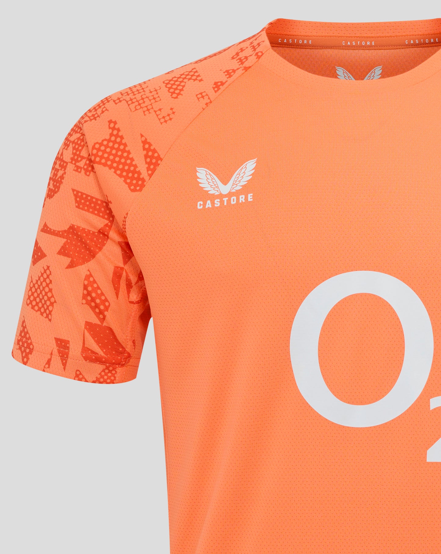 England Rugby Men's Performance Short Sleeve Shirt - Melon