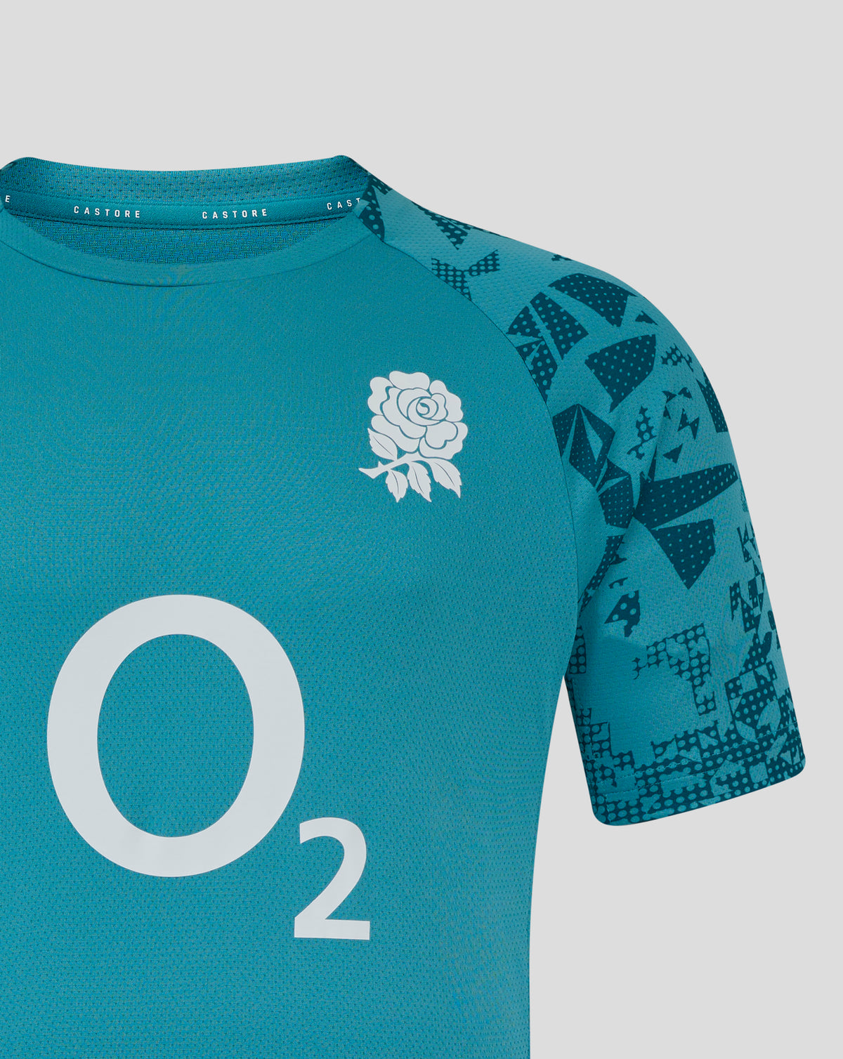 England Rugby Men’s 25/26 Performance Short Sleeve T Shirt – Storm Blue - Storm Blue