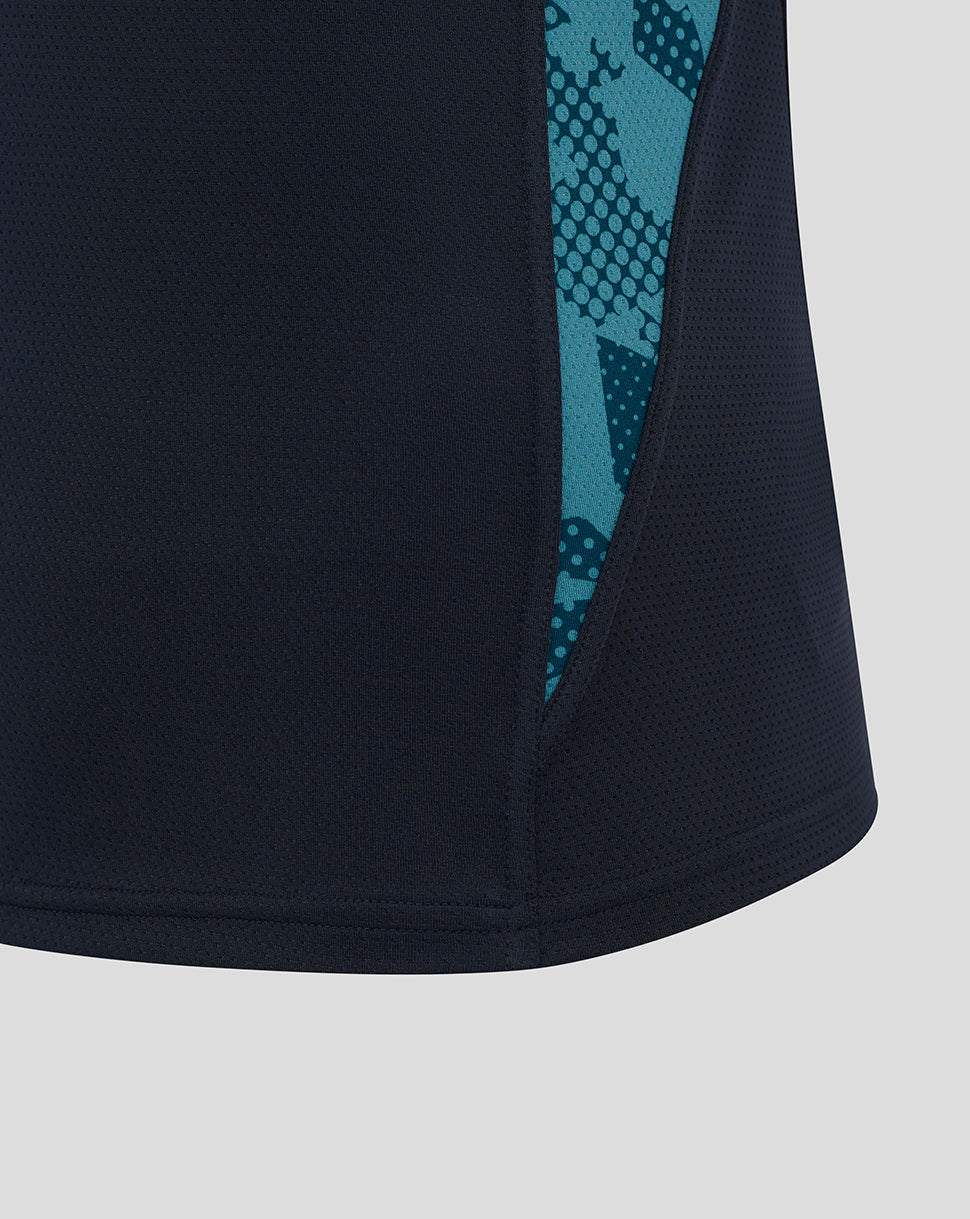 Men’s England Rugby 25/26 Performance Sleeveless Singlet – Inkwell - Inkwell/Storm Blue
