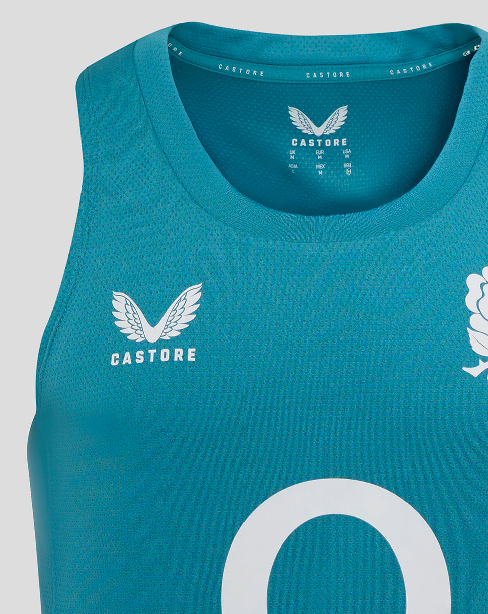 England Rugby Men’s 25/26 Performance Sleeveless Singlet – Storm Blue - Storm Blue