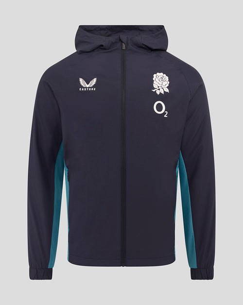 Men’s England Rugby 25/26 Performance Long Sleeve Shower Jacket – Inkwell