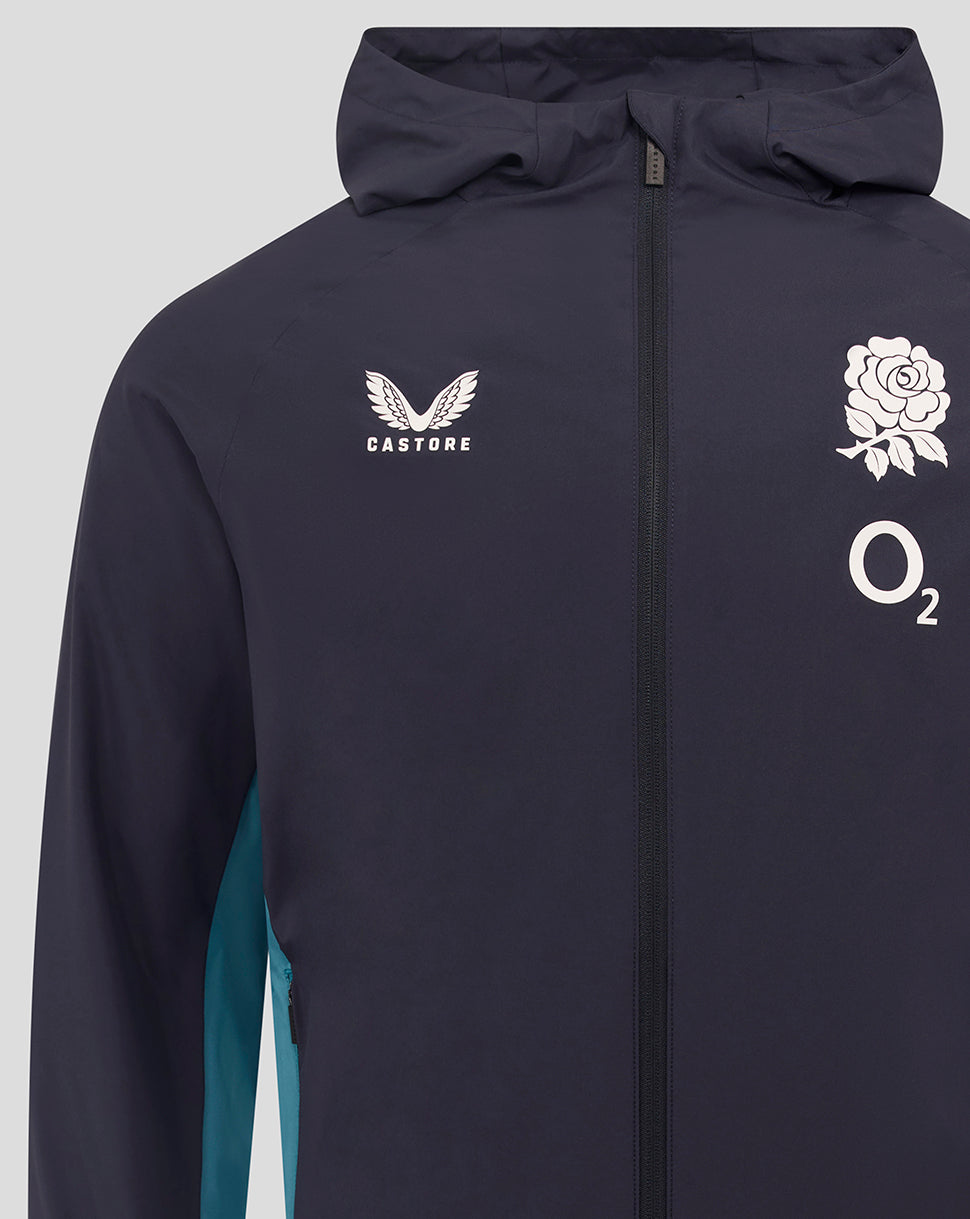Men’s England Rugby 25/26 Performance Long Sleeve Shower Jacket – Inkwell