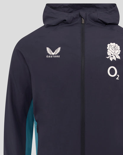 Men’s England Rugby 25/26 Performance Long Sleeve Shower Jacket – Inkwell