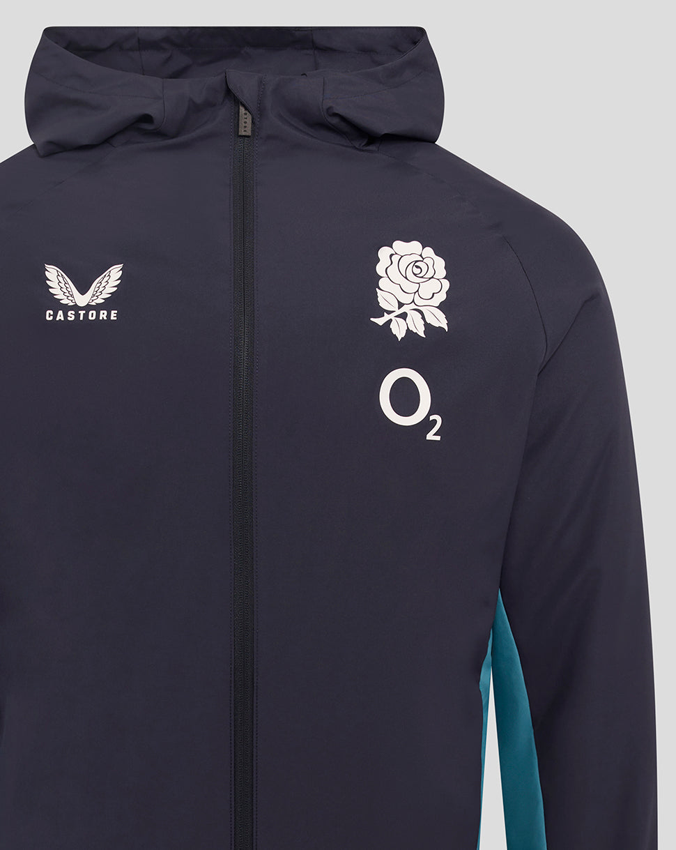 Men’s England Rugby 25/26 Performance Long Sleeve Shower Jacket – Inkwell