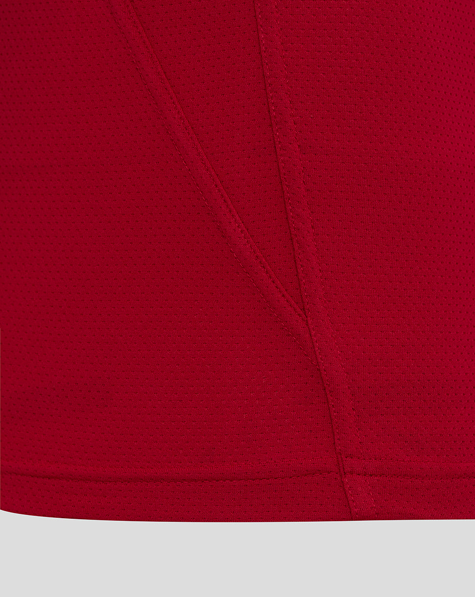 England Rugby Men’s 25/26 Pre Match Short Sleeve T-Shirt – Red - Red
