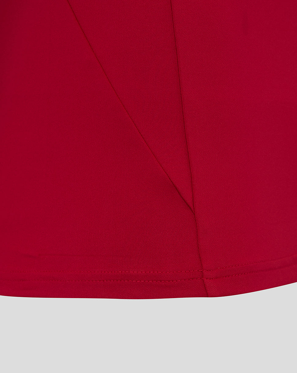 England Rugby Men's Pre Match Long Sleeve Drill Top O2 – Red