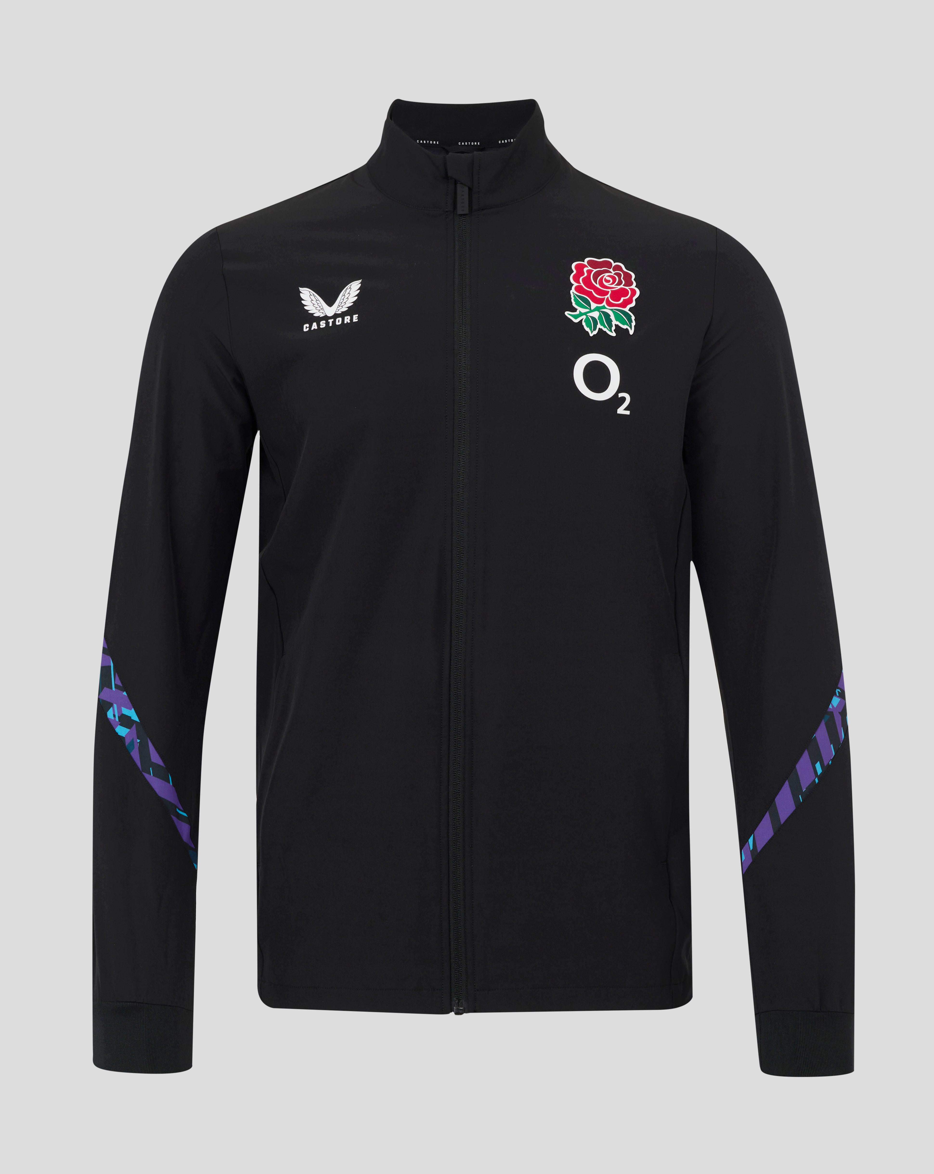 England Rugby Men's Alternate Anthem Jacket O2 - Caviar – Castore