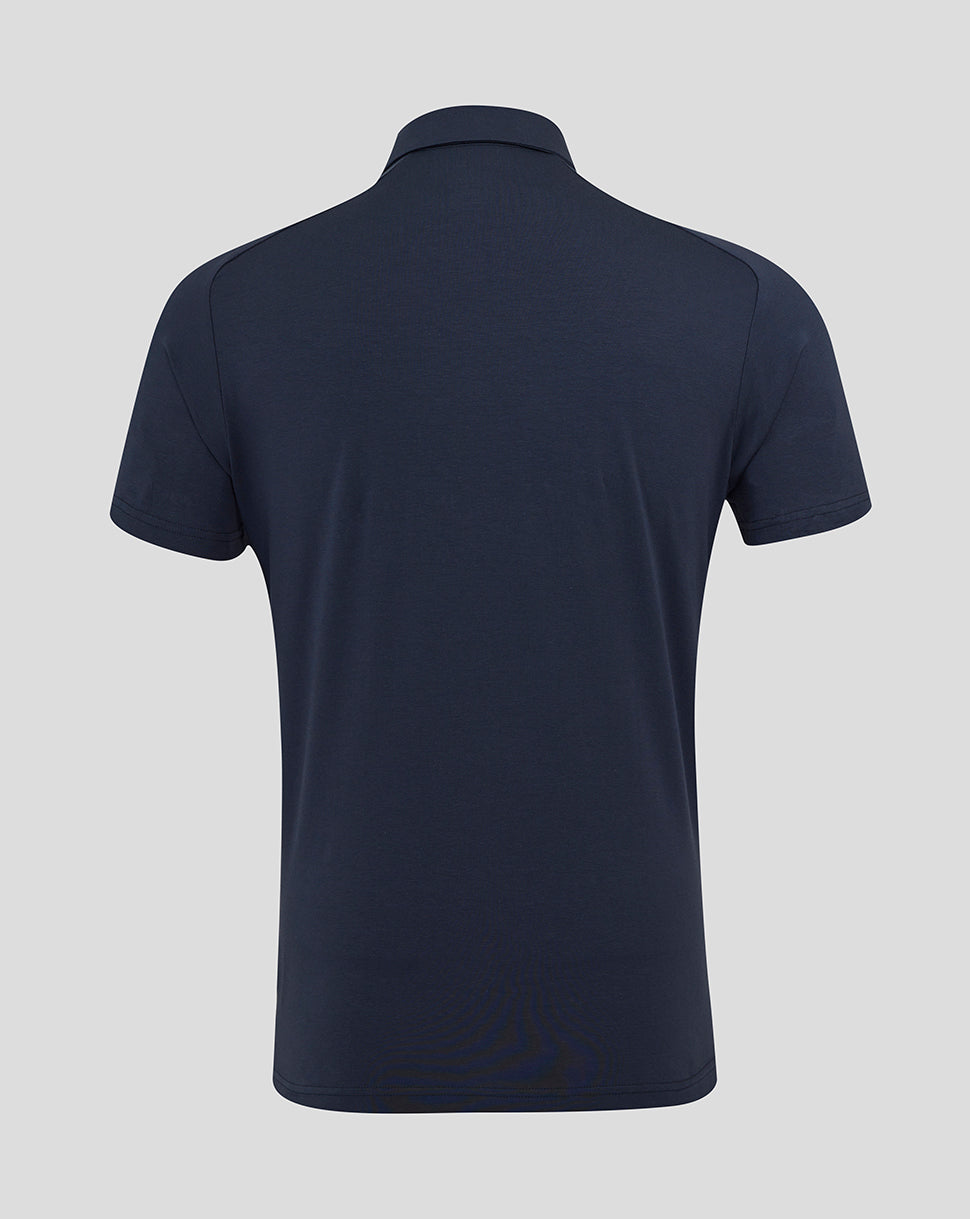 Men's England Rugby 25/26 Travel Short Sleeve Polo - Inkwell - Inkwell