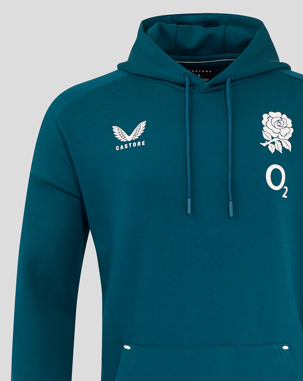 England Rugby Men's Travel Overhead Hoodie O2 - Reflecting Pond - Reflecting Pond
