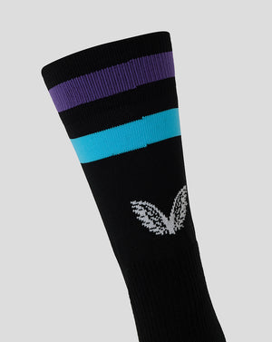 Men’s England Rugby Alternate Mid Calf Socks – Caviar