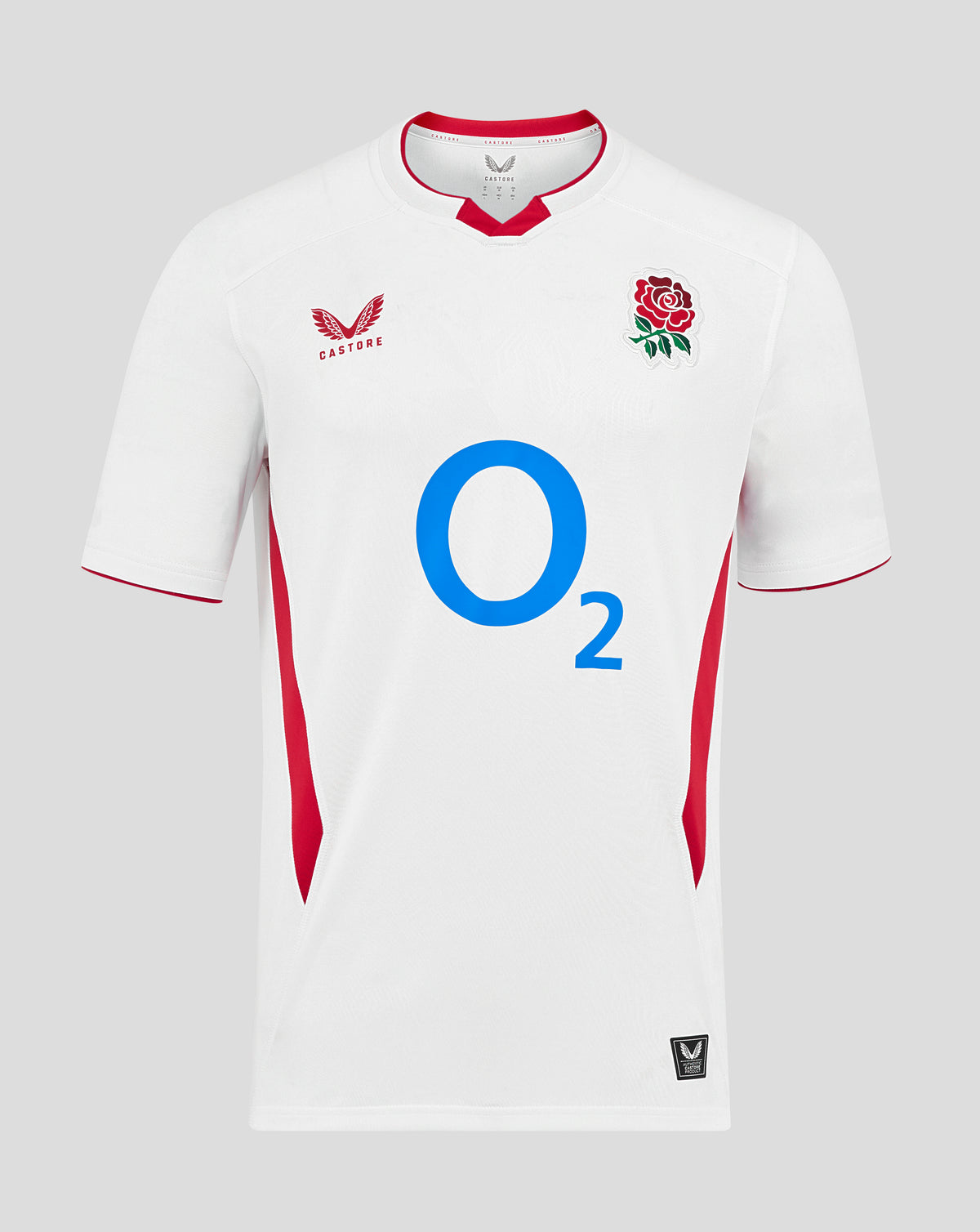 Men’s England Rugby 25/26 Home Short Sleeve Shirt – Brilliant White - White