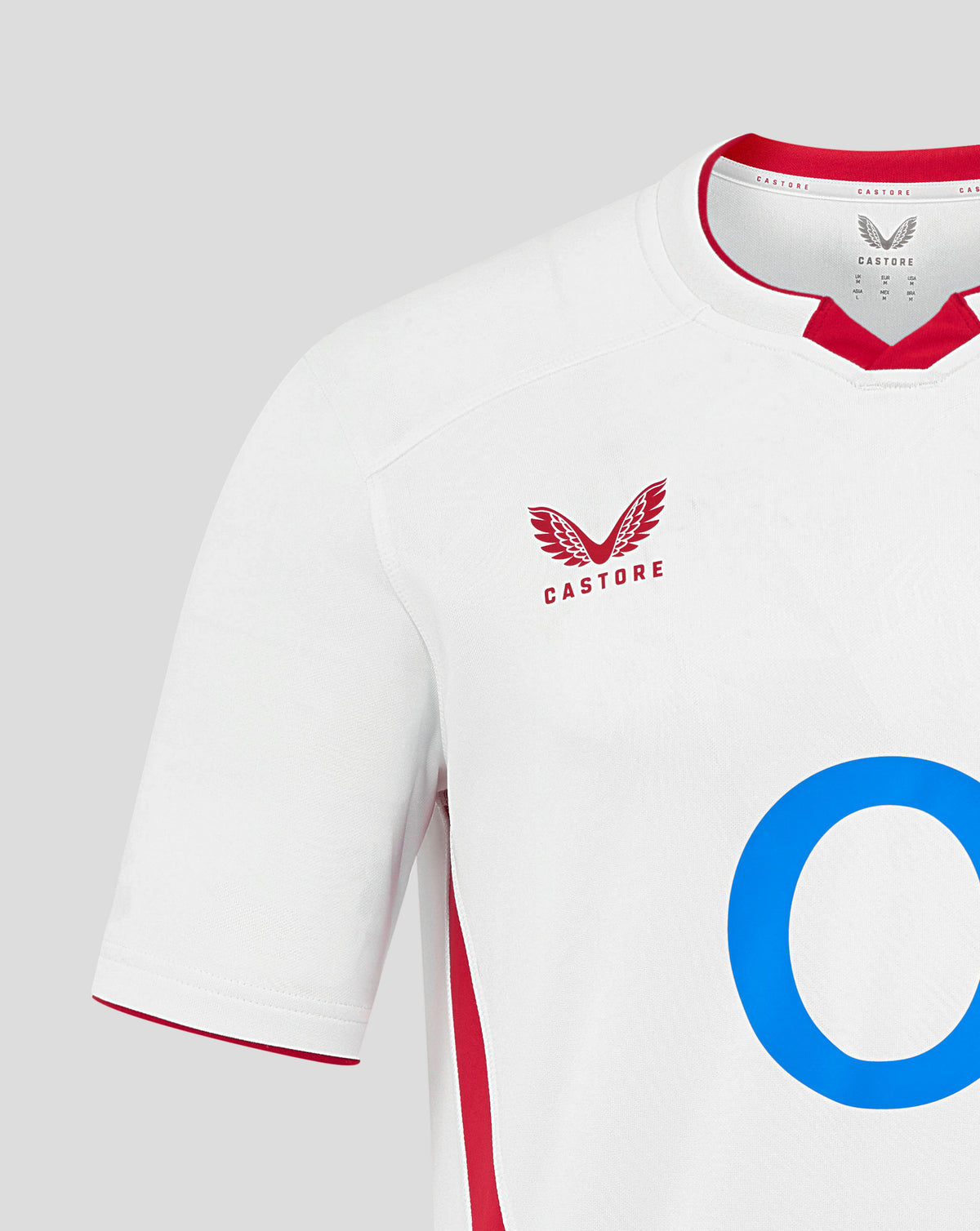 Men’s England Rugby 25/26 Home Short Sleeve Shirt – Brilliant White - White