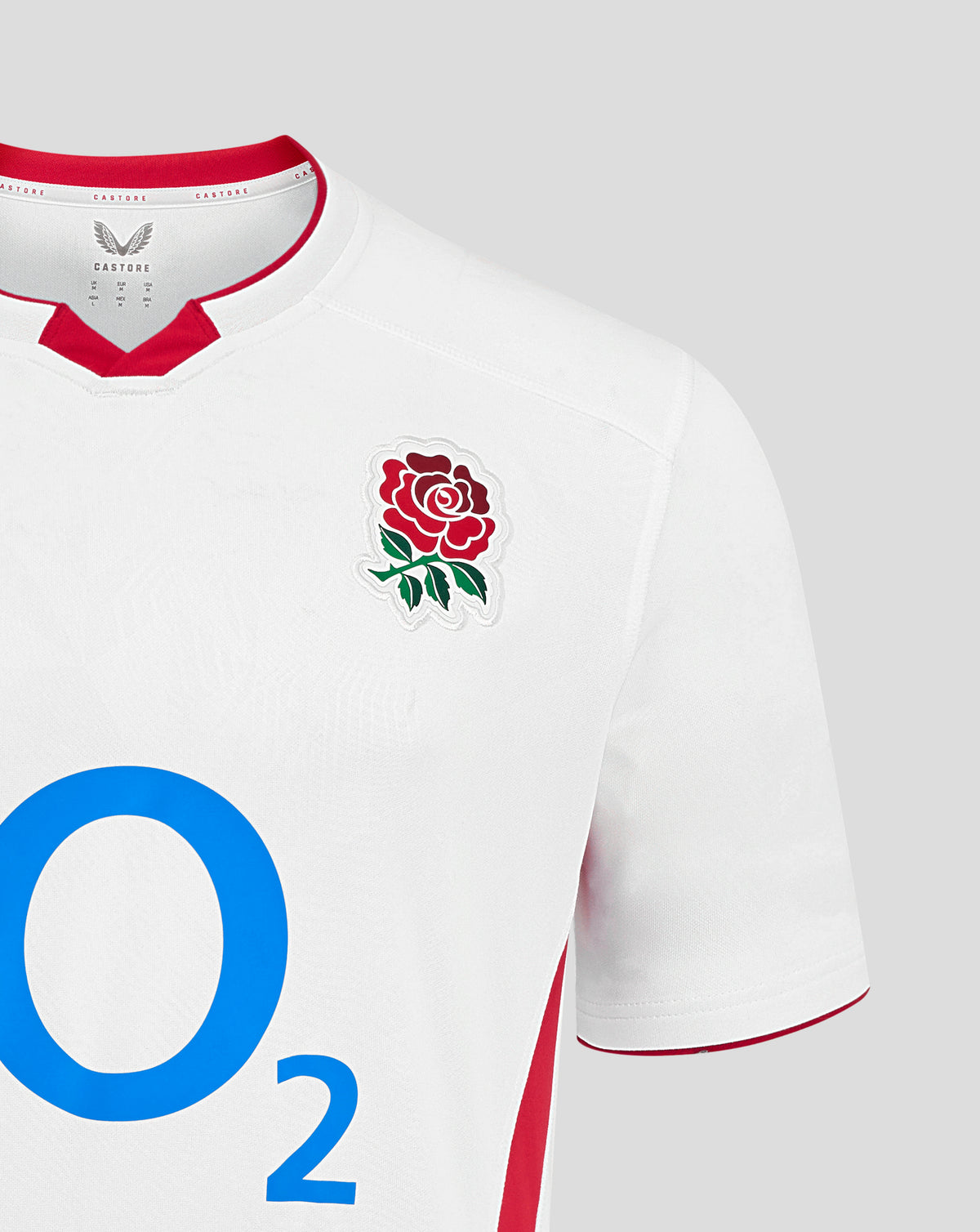 Men’s England Rugby 25/26 Home Short Sleeve Shirt – Brilliant White - White