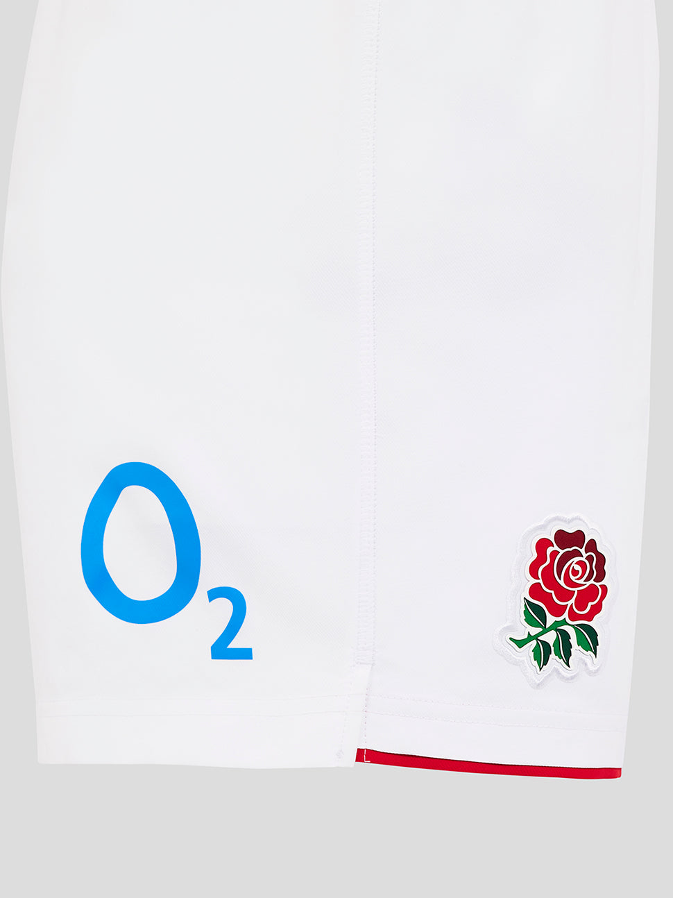 Men’s England Rugby 25/26 Home Shorts – Brilliant White - Brilliant White/Lipstick Red