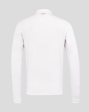 Men’s England Rugby 25/26 Home Classic Long Sleeve Shirt – Brilliant White