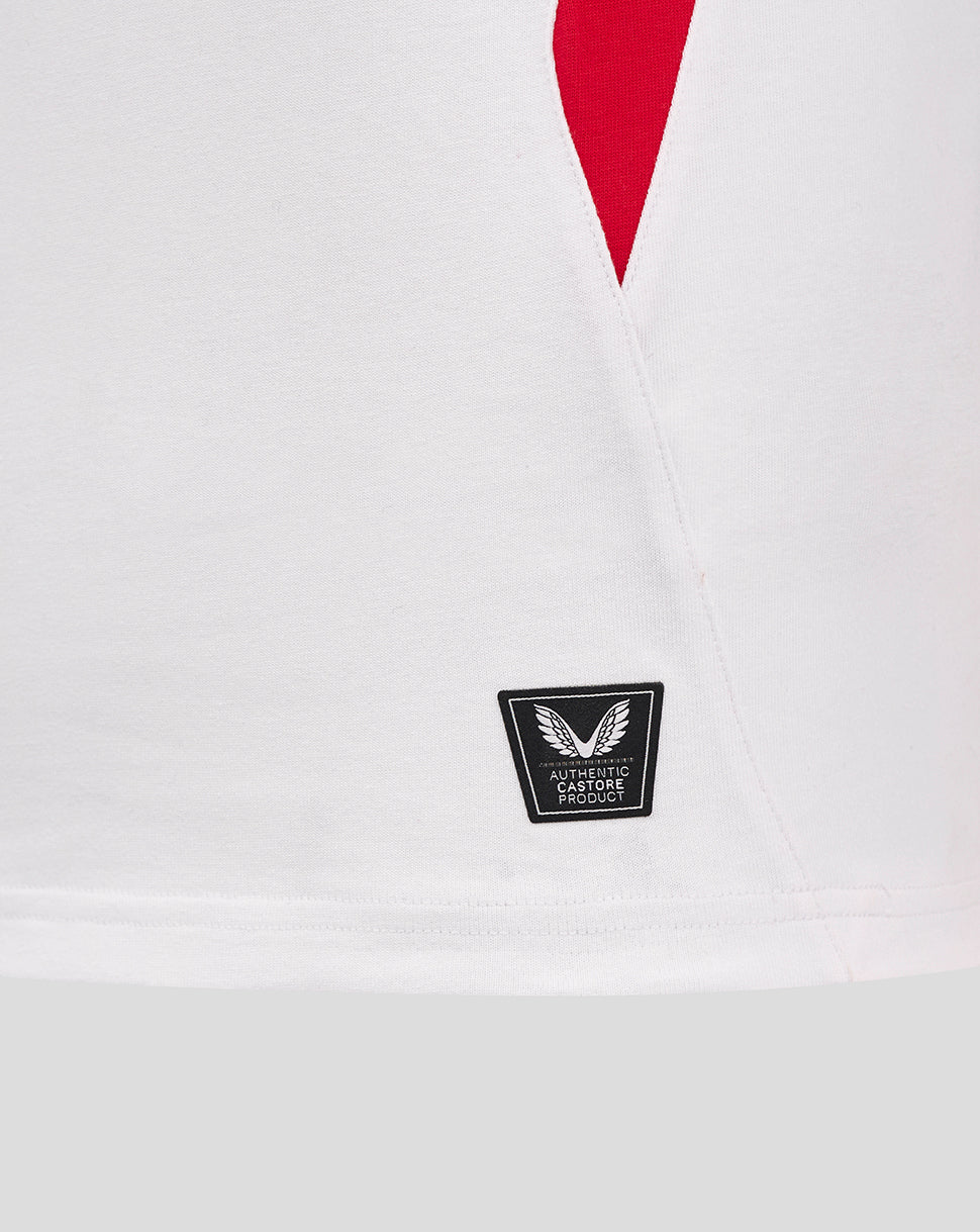 Men’s England Rugby 25/26 Home Classic Long Sleeve Shirt – Brilliant White - Brilliant White/Lipstick Red