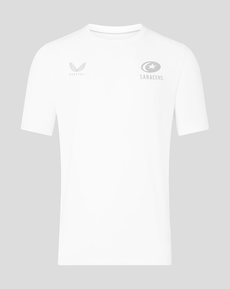 Saracens Men's 25/26 Travel Short Sleeve Tee - White
