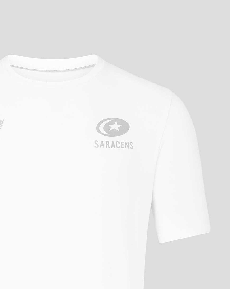 Saracens Men's 25/26 Travel Short Sleeve Tee - White