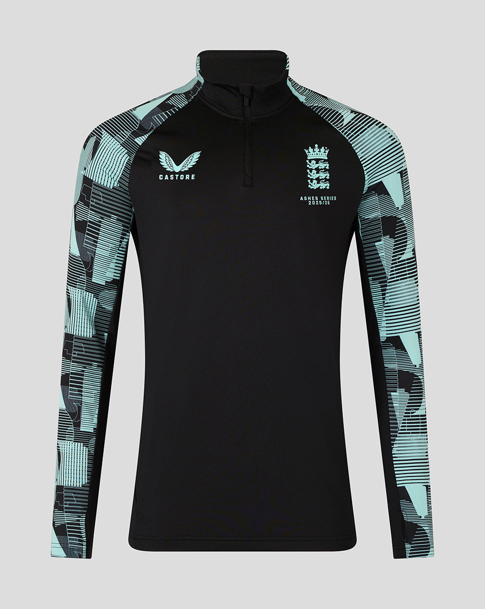 England Cricket Ashes Men's 25/26 Pro Quarter Zip Training Top